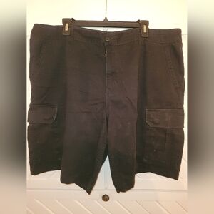 Faded Glory black cargo shorts 42W